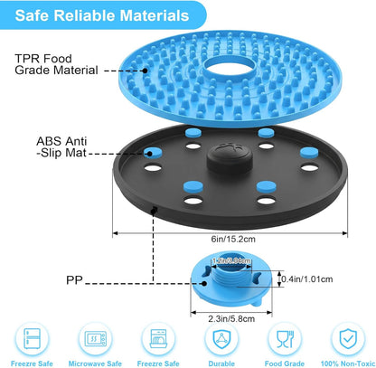 Lick Mat for Dogs, Dog Crate Lick Pads Slow Feeder, Lick Pad Crate Training Toy Crate Lick Plate,Very Suitable Peanut Butter, Treats Yogurt, Bolognese, for Boredom Relief Licking Pad