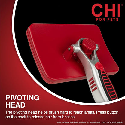 CHI for Dogs 2 in 1 Dematting and Deshedding Rake, Dual Head Dog Grooming Tool with Wide Tooth Dematting Rake and Fine Deshedding Rake, Detangler Comb for Thick Double and Long Dog Coat
