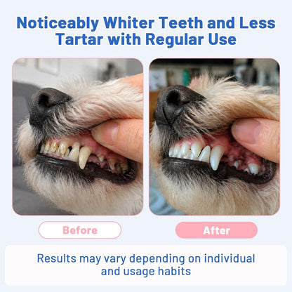 2-Pack Dog Finger Toothbrush, 180° Finger Toothbrush for Dogs Silicone, Dog Toothbrush for Teeth Cleaning & Dental Care, Dog Tooth Brushing Kit for Medium & Large Pets