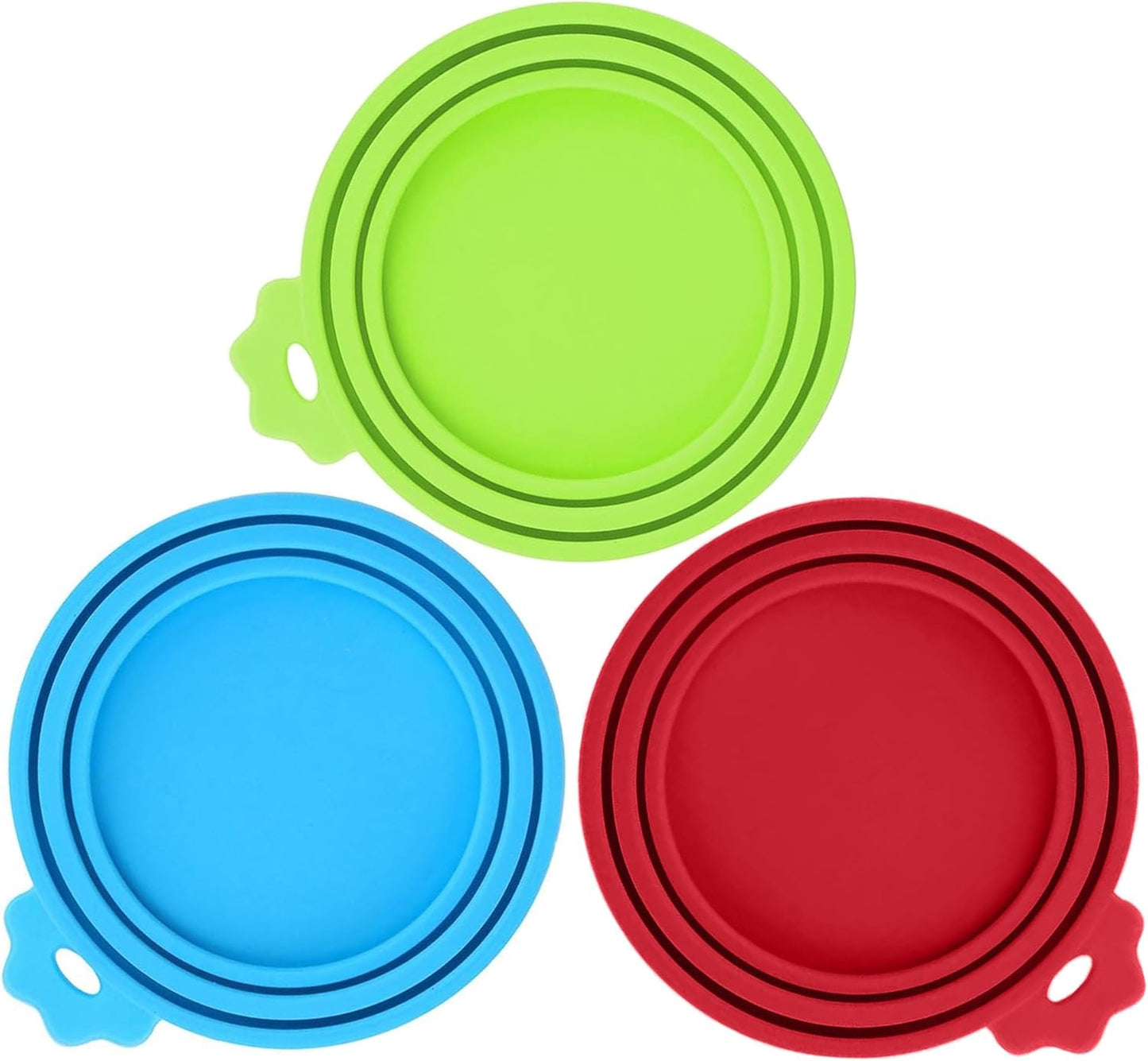 2 Pack Pet Food Can Covers, Silicone Universal Can Lids for Dog & Cat Food, BPA Free, One Fit Most Standard Size Food Cans Green/Blue