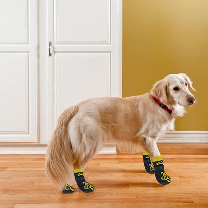 EXPAWLORER Anti Slip Dog Socks to Prevent Licking Paws, Dog Shoes for Hot Pavement, Dog Booties for Small Medium Large Senior Dogs, Traction Control Boots & Paw Protectors for Hardwood Floors