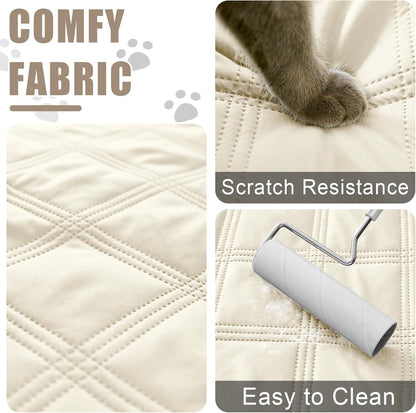 Smiry Waterproof Dog Bed Cover Blanket 30x70, Soft Reversible Pet Blanket, Washable Leakproof Cats Dogs Couch Cover for Sofa, Couch, Furniture, Grey/Dark Grey