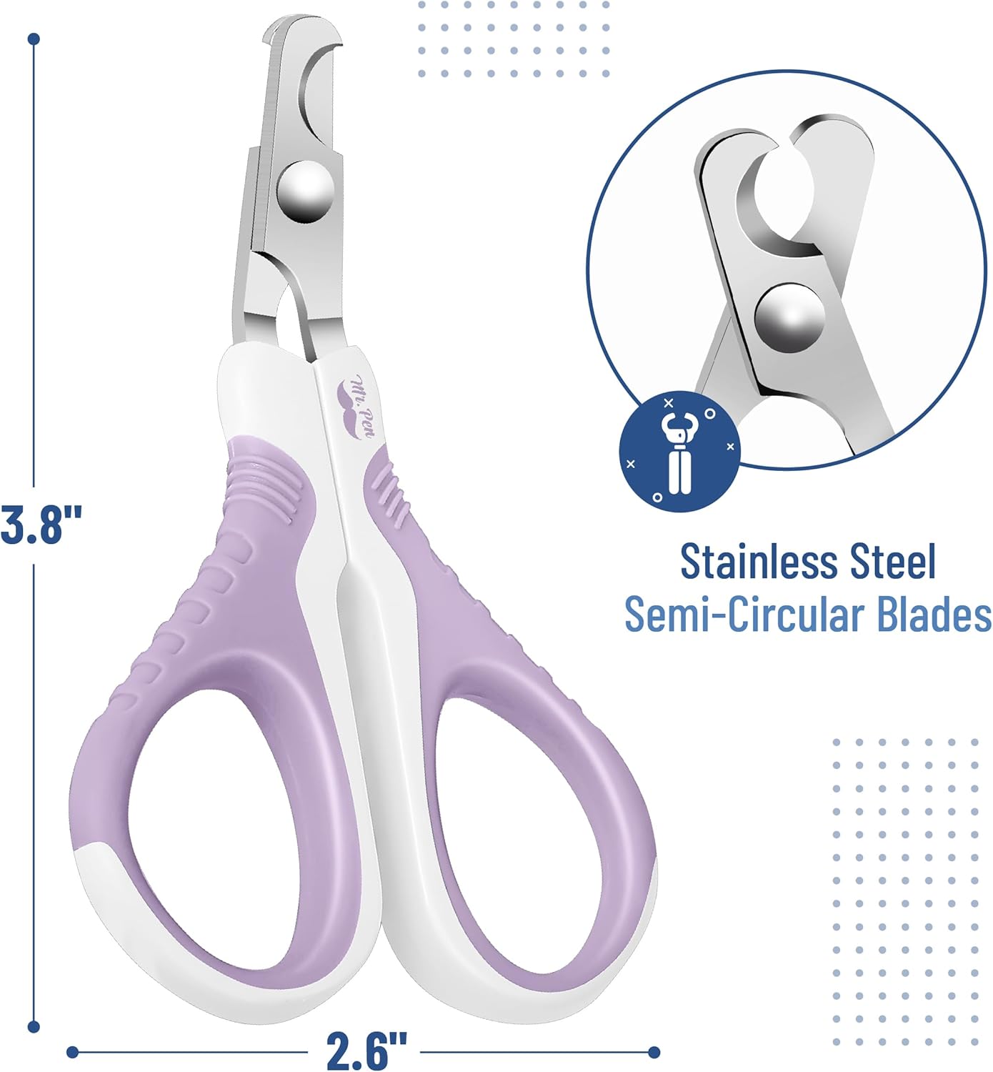 Mr. Pen- Cat Nail Clipper, Stainless Steel, Professional Sharp Cat Claw Trimmer for Small and Medium Cats, Pet Nail Clipper with Sturdy Non Slip Handle