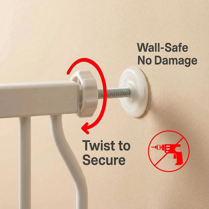 Extra Wide 76.4-81 Inch Large Baby Gates for Stairs, Doorways - No Drilling, Pressure Mounted Pet Gates for Kids & Dogs