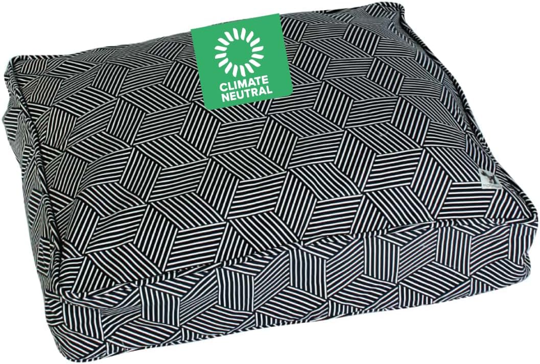 Molly Mutt Medium to Large Dog Bed Cover- Forever Young Print - Measures 27”X36”X5’’ - 100% Cotton - Durable - Breathable - Sustainable - Machine Washable Dog Bed Cover (Dd82b)