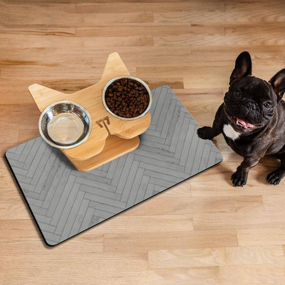 Dog Food Mats for Floors Absorbent, Pet Cat Food Mat - Quick Dry Dog Bowl Mats for Food and Water, Eco-Friendly Pet Supplies