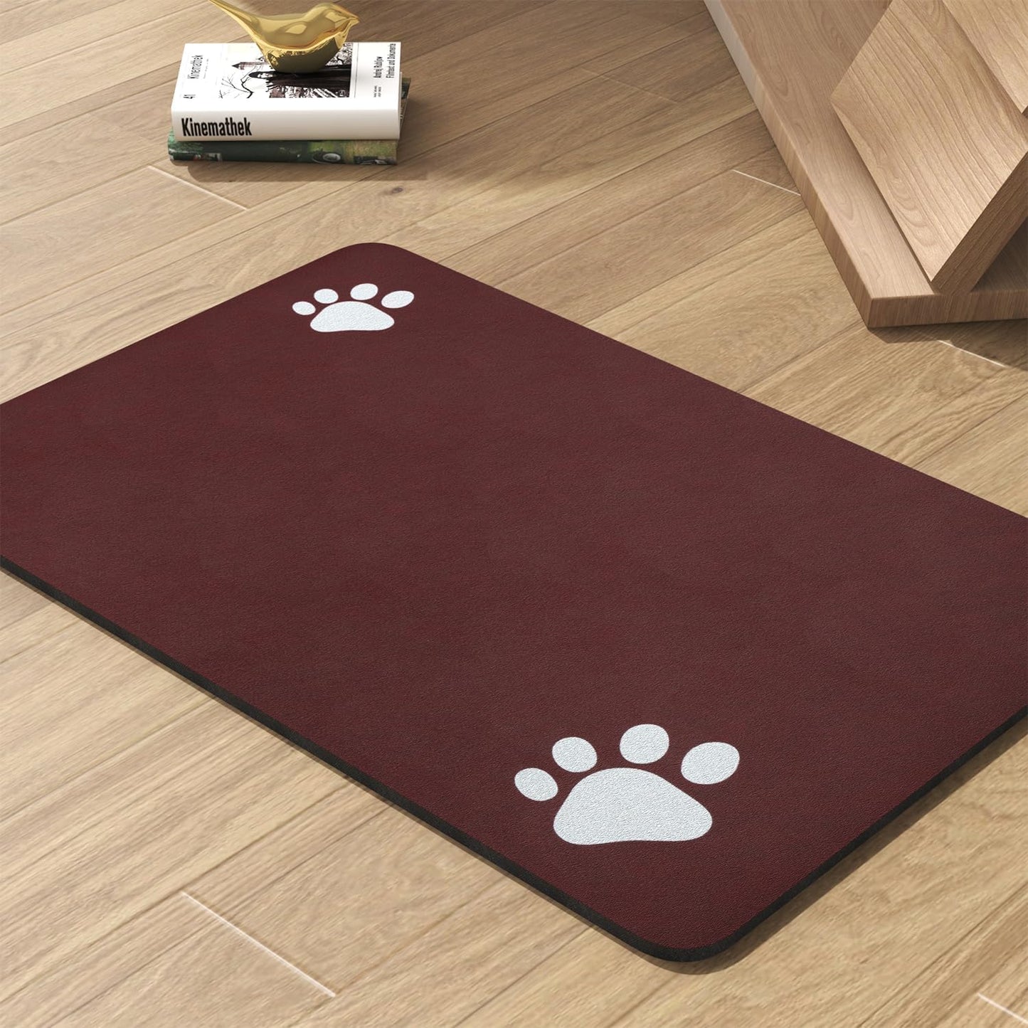 PADOOR Pet Feeding Mat-Absorbent Dog Mat for Food and Water Bowl-No Stains Easy Clean Dog Food Mat-Quick Dry Water Dispenser-Puppy Supplies Accessories