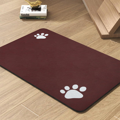 PADOOR Pet Feeding Mat-Absorbent Dog Mat for Food and Water Bowl-No Stains Easy Clean Dog Food Mat-Quick Dry Water Dispenser-Puppy Supplies Accessories