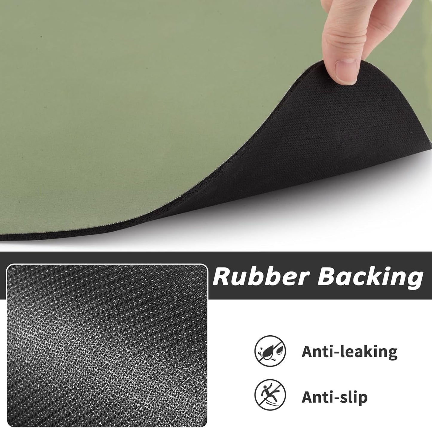 HotLive Dog Food Mat - Absorbent Cat Mat for Food and Water, No Stains Pet Feeding Bowl Mat, Easy to Clean Pet Placemats, Quick Dry Dog Water Dispenser Mat for Messy Drinkers | Paw Dark Grey 12"x 19"