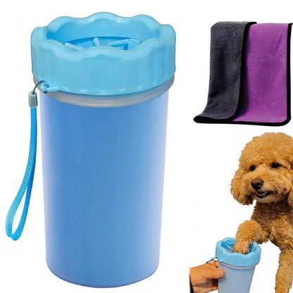 Dog Paw Cleaner and Washer Kit with Towel