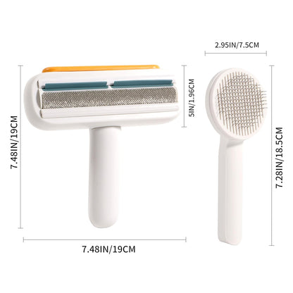 Pet Hair Roller & Hair Remover Kit,Self Cleaning Slicker Brush for Cat,Dog,Lint Rollers for Couch,Furniture,Carpet,Bedding,Car Interiors,Pet Hair deshedding Brush,Fur & Lint Remover Tool for Dog Cat