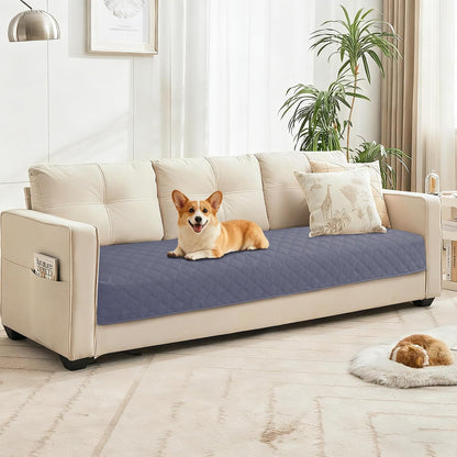 Waterproof Dog Blanket, Non-Slip Soft Pet Bed Cover, Couch Cover for Dogs Washable, Protects Sofa, Furniture, Crate, Car, Tear Resistant Leakproof Pet Blanket (30x70 Inch, Dark Grey)