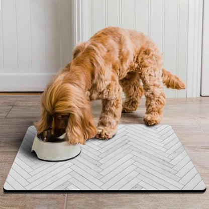 Dog Food Mats for Floors Absorbent, Pet Cat Food Mat - Quick Dry Dog Bowl Mats for Food and Water, Eco-Friendly Pet Supplies
