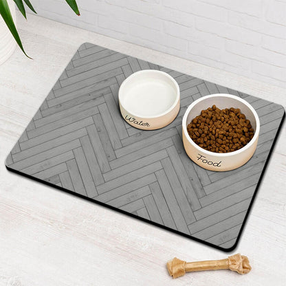 Dog Food Mats for Floors Absorbent, Pet Cat Food Mat - Quick Dry Dog Bowl Mats for Food and Water, Eco-Friendly Pet Supplies