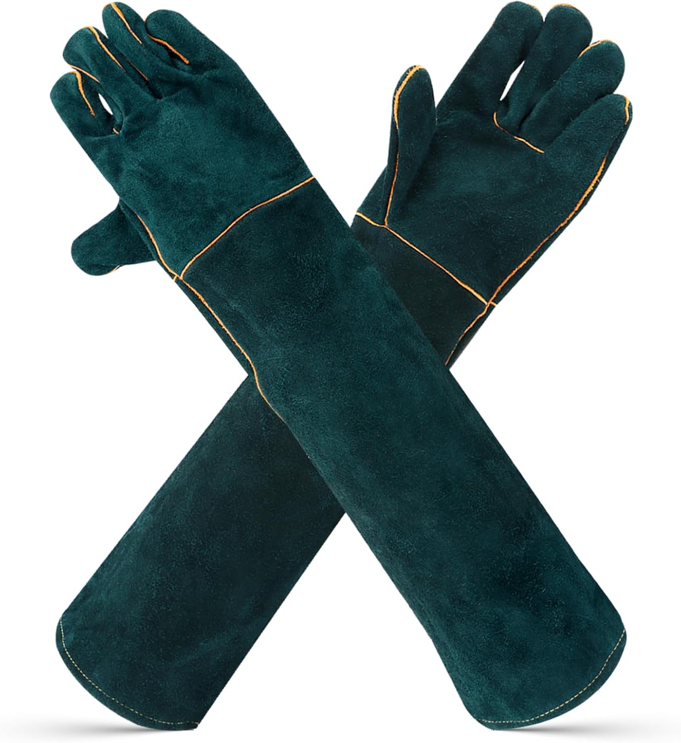 23.7" Animal Handling Gloves - Bite Proof, Long Protective, Durable Gloves for Cat, Dog, Snake, Falcon, Zoo Workers