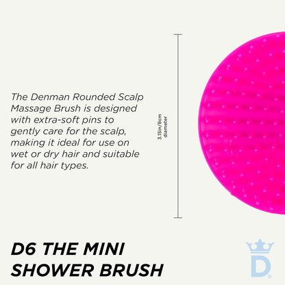Denman Detangle Hair Brush for Curly Hair & Scalp Massager D6 - Hair Straightening Brush