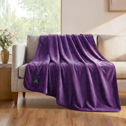 Luciphia Waterproof Bed Blanket Washable,Soft Sherpa Fleece Puppy Reversible Throw Blankets for Small Dog Cat,Furniture Cover Protector Couch Bed from Liquid Pee and Pet Fur, Light Grey, 40" x 28"