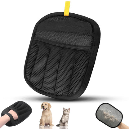 Pet Hair Removal Glove for Dogs and Cats, 2PCS Upgrade Reusable Electrostatic Gloves for Deshedding, Washable Cat Grooming Brush Five-Finger Magic Gloves for Clothing Carpet Sofa Car Seat