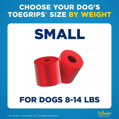 Dr Buzby's Large ToeGrips for Dogs - Instant Traction on Wood/Hardwood Floors - Anti Slip Relief - Grippers for Senior Dogs - Stop Sliding Instantly - Rubber Nails for Paws - 1 Pack (20 Grips)