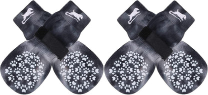 EXPAWLORER Anti Slip Dog Socks to Prevent Licking Paws, Dog Shoes for Hot Pavement, Dog Booties for Small Medium Large Senior Dogs, Traction Control Boots & Paw Protectors for Hardwood Floors
