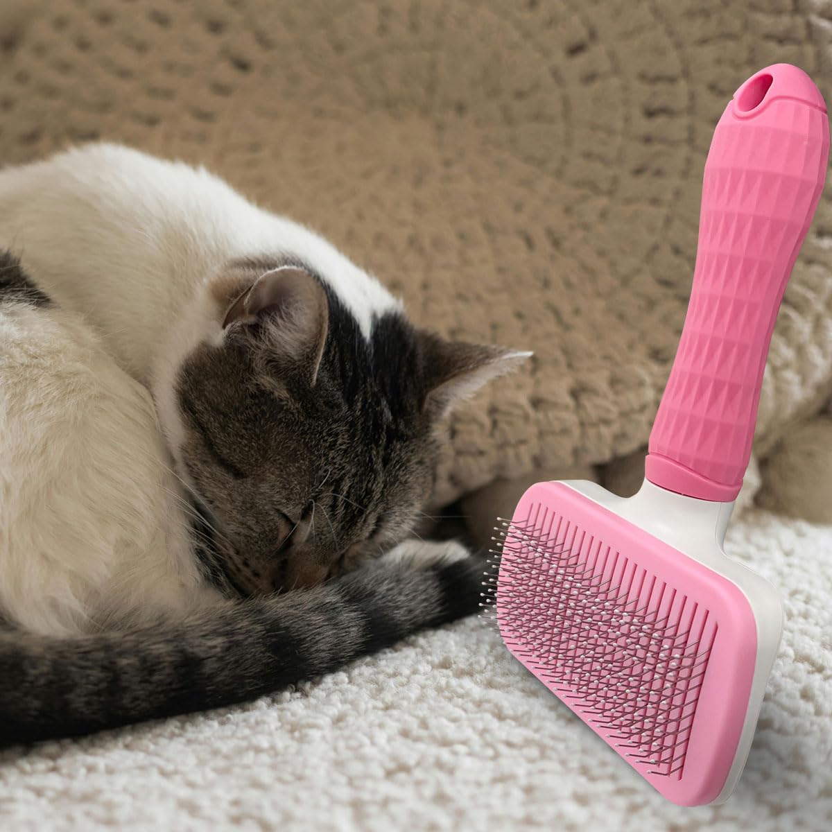 Pet Cleaning Deshedding Brush,Pet Hair Removal Brush for Shedding Massaging Grooming for Small Dogs,Cats,Rabbits(blue)