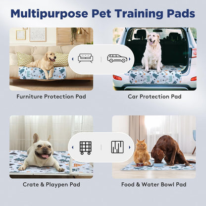 Washable Pee Pads for Dogs, 2 Pack Large 36"x41" Super Absorbent Reusable Dog Training Pads, 100% Waterproof Non-Slip Puppy Whelping Dog Playpen Indoor Pads Mat Pet Supplies