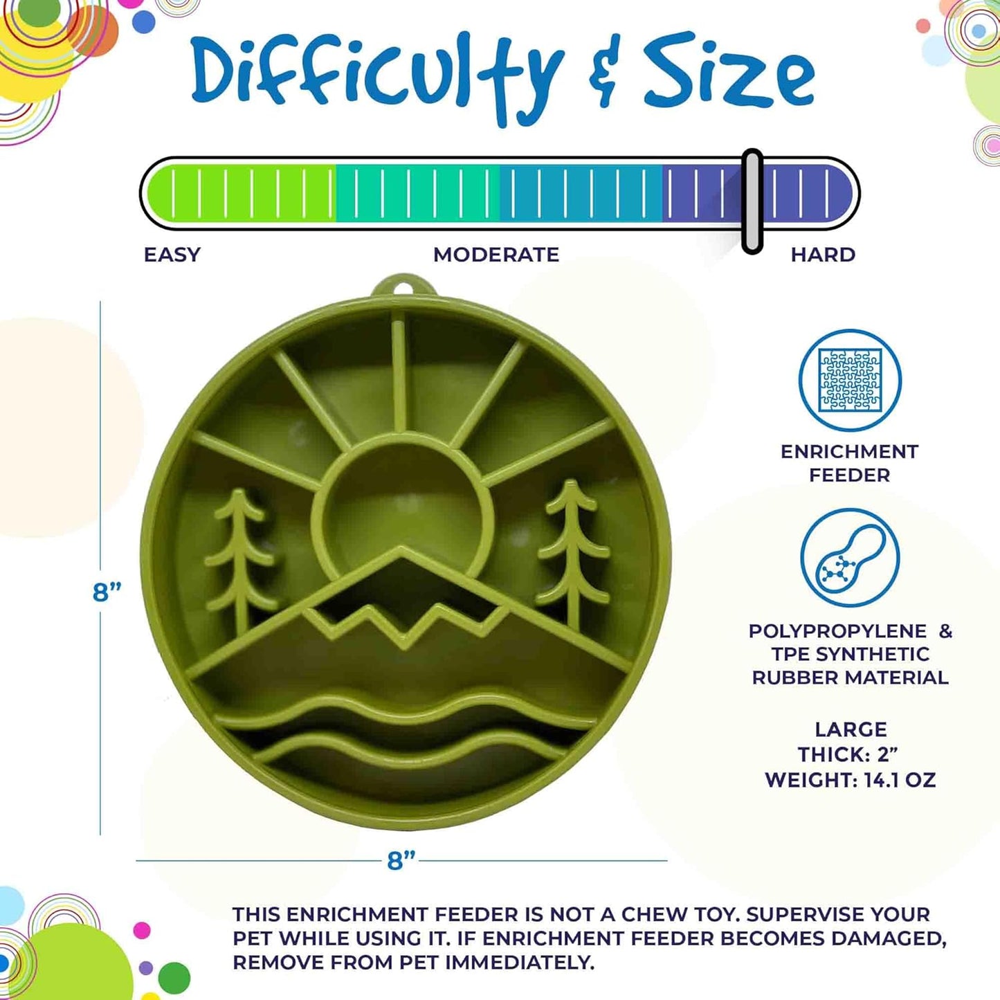 SodaPup Honeycomb Enrichment Bowl – Durable Slow Feeder Bowl Made in USA from Non-Toxic, Pet-Safe, Food Safe Material for Mental Stimulation, Slowing Down Eating, Healthy Digestion, & More