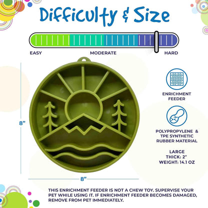 SodaPup Honeycomb Enrichment Bowl – Durable Slow Feeder Bowl Made in USA from Non-Toxic, Pet-Safe, Food Safe Material for Mental Stimulation, Slowing Down Eating, Healthy Digestion, & More