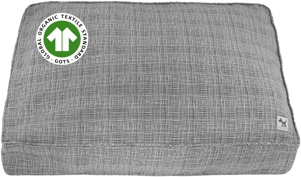 Molly Mutt Medium to Large Dog Bed Cover- Forever Young Print - Measures 27”X36”X5’’ - 100% Cotton - Durable - Breathable - Sustainable - Machine Washable Dog Bed Cover (Dd82b)