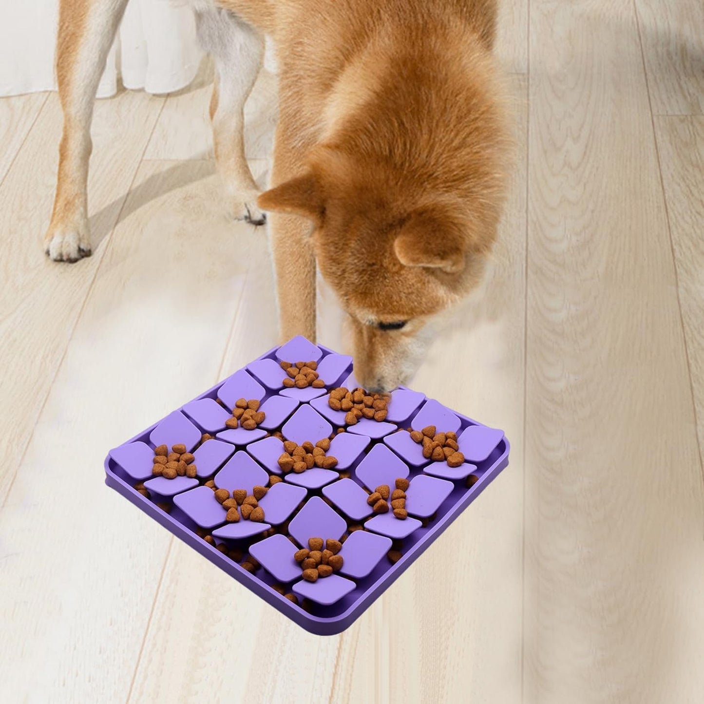 Small Silicone Snuffle Mat for Small Dogs Puppy Cat Slow Down Eating,Slow Feeder Lick Mat for Dry Wet Food for Pet Training Smell,Encourages Natural Foraging Skill,Relieving Stress