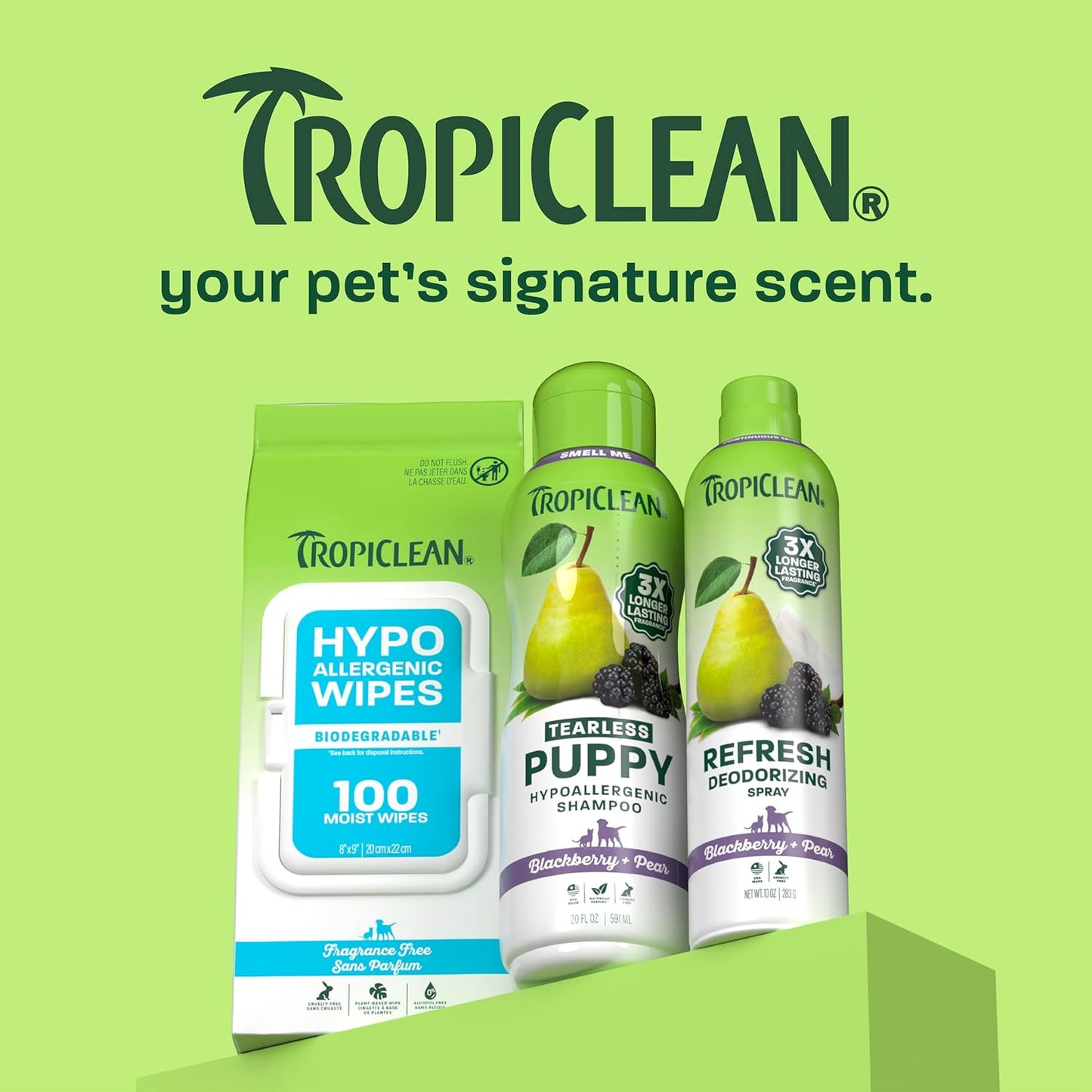 TropiClean Deshedding Dog Shampoo, Fast-Acting Shedding Control & Coat Softener, Puppy Safe, Made in USA, Lime & Coconut Scent, Cat Friendly, 20oz.
