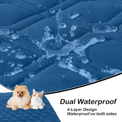 hyha Waterproof Dog Bed Blanket, Soft Pet Blankets, Waterproof Couch Cover for Dogs, Reversible Sofa Covers Washable for Furniture (30x70 Inch, Taupe/Beige)