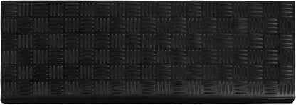 Ottomanson Outdoor Rubber Stair Treads – Ribbed Heavy-Duty Non-Slip Stair Mats – Best Grip on Concrete, Brick & Textured Step – Fastening Recommended for Wooden & RV Steps, Pack of 5