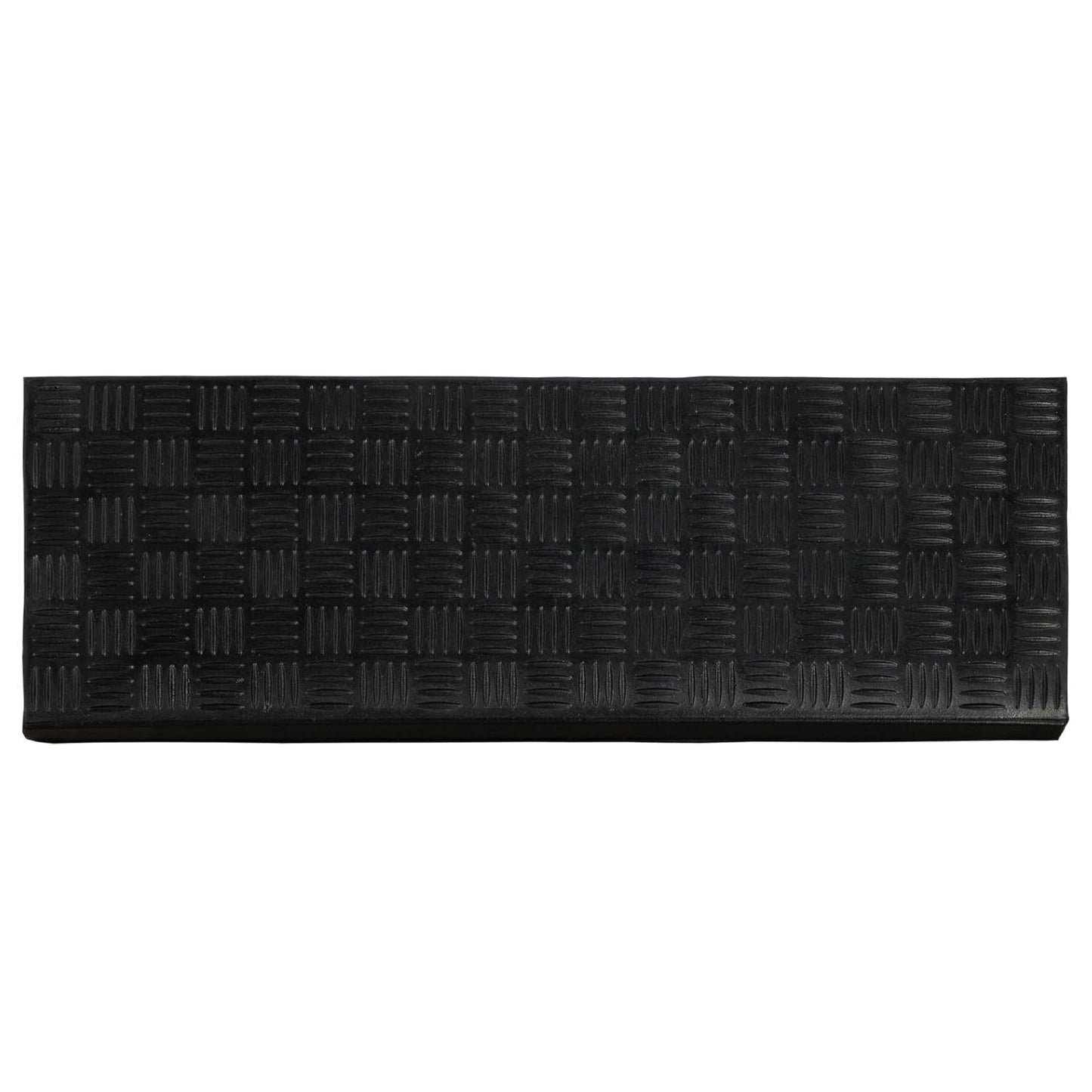 Ottomanson Outdoor Bullnose Stair Treads – Ribbed Heavy-Duty Non Slip Stair Mats – Strong Grip for Concrete, Brick & Textured Steps – Requires Fastening on Wooden & RV Steps, Pack of 5