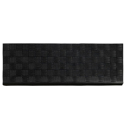 Ottomanson Outdoor Bullnose Stair Treads – Ribbed Heavy-Duty Non Slip Stair Mats – Strong Grip for Concrete, Brick & Textured Steps – Requires Fastening on Wooden & RV Steps, Pack of 5