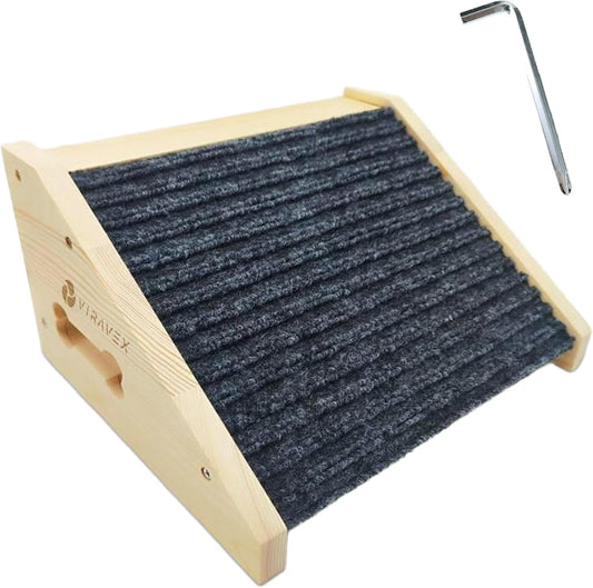 Dog Ramp for Stairs, Non Slip Dog Stairs, Sturdy Wooden Pet Steps for Small Dogs and Cats Fits Staircase Indoor, Support for Injured and Senior Pets