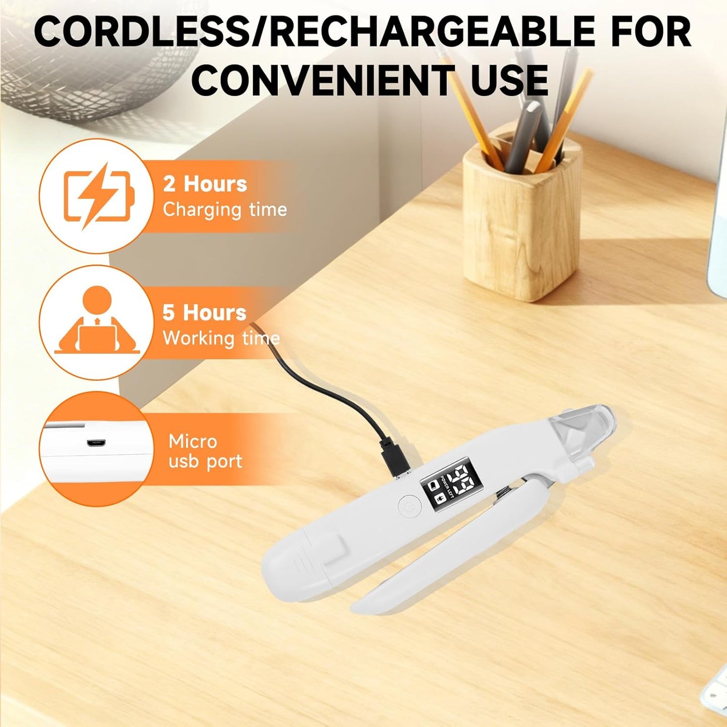 2 in 1 Dog Nail Clippers an Nail Grinder Pet Trimmers for Dogs Cats Claw Nail Care Tool USB Rechargeable Dogs Nail Trimmer with LED Lights and Storage Bag Low Noise Pet Electric Grinder