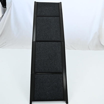 Dog Ramp for Car, SUV & Truck - 63" Long & 17" Wide Portable Folding Pet Ramp with Non-Slip Rug Surface, for Large Dogs Up to 250LBS
