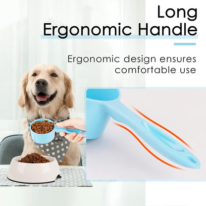 SUPERDESIGN 1 Cup Dog Food Scoop for Container Melamine Measuring Scoop for Dogs Cats Birds and Rabbits Pet Food Feeding Scoop Dishwasher Safe - Yellow