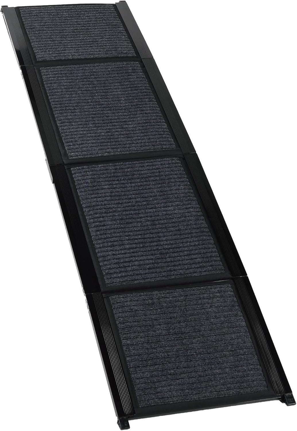 Dog Ramp for Car, Folding Dog Ramp for Large Dogs up to 250 lbs, Portable Dog Ramp for Truck, SUV & High Bed, Non-Slip Surface, Easy to Carry, Black (65" x 17.2")
