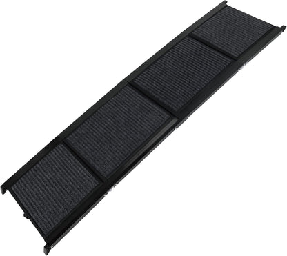 Dog Ramp for Car, Folding Dog Ramp for Large Dogs up to 250 lbs, Portable Dog Ramp for Truck, SUV & High Bed, Non-Slip Surface, Easy to Carry, Black (65" x 17.2")