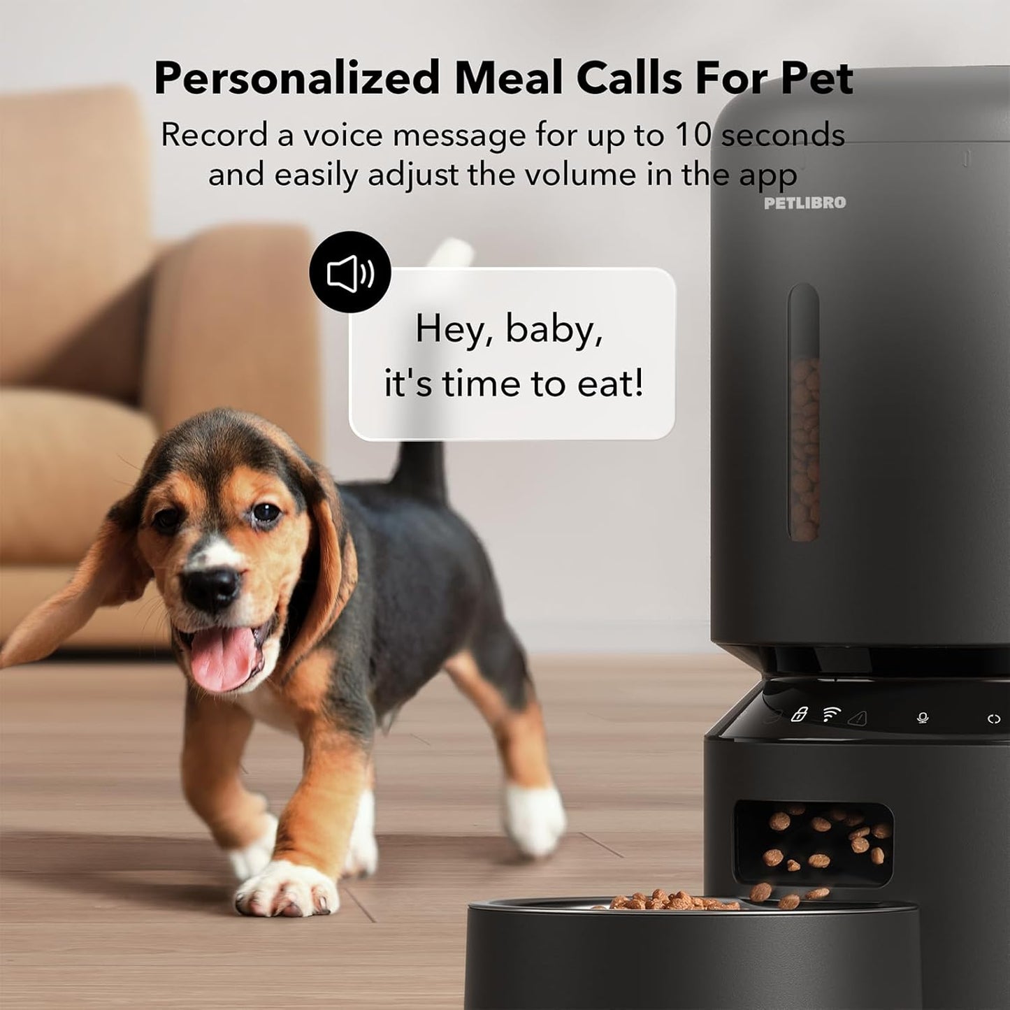 PETLIBRO Automatic Dog Feeder with Camera, Auto Cat Food Dispenser Slow Feeders Dogs Bowl, 1080P HD Video with Night Vision, 5G WiFi with 2-Way Audio, Stainless Steel Slow Food Tray for Small Dogs