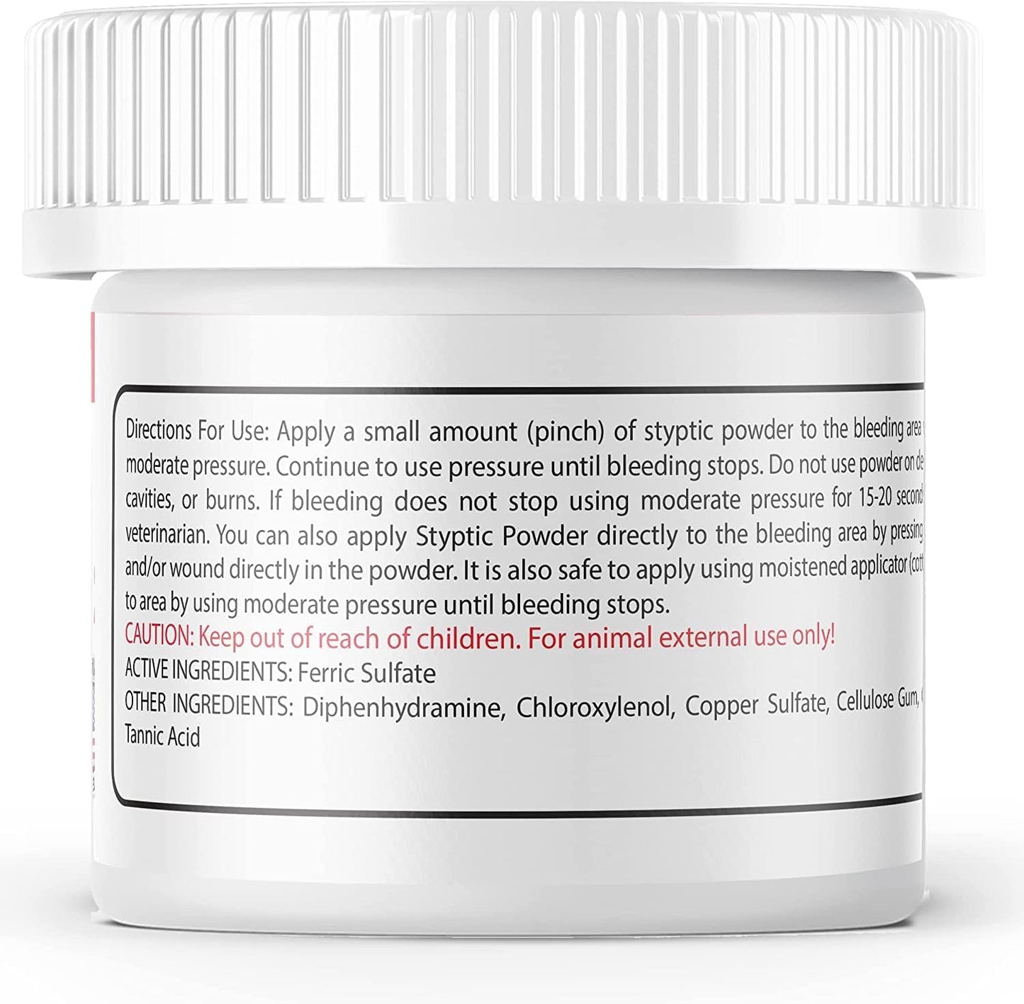 Styptic Powder for Dogs, Cats, and Birds (2 oz) by Evo Dyne | Fast-Acting Blood Stop for Pets | Quick Stop Bleeding Powder for Dog Nail Clipping, Grooming, Cuts and More (1-Pack)
