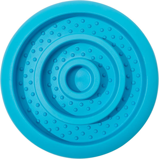 Slow Feeder Lick Mat for Dogs - Keep Them Busy - Natural Rubber Dog Frozen Treat Toys - Durable Interactive Enrichment Toys - Licking Dish for Dog De-Stressing, Red