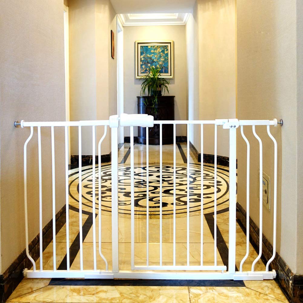 ALLAIBB Extra Wide Pressure Mount Baby Gate Auto Close Metal Child Dog Pet Safety Gates with Walk Through for Stairs,Doorways,Kitchen and Living Room (62.02-66.93"/158-170cm)