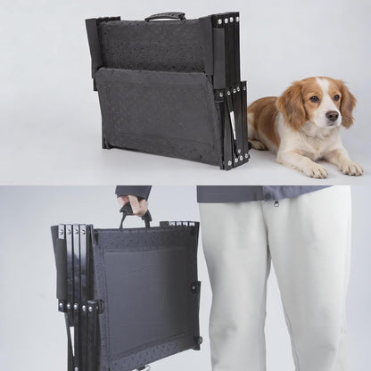 Dog Stairs 5 Steps Foldable Dog Ramp with Non-Slip Surface, Portable Dog Steps for Cars,SUV and Truck, Supports up to 250 lbs