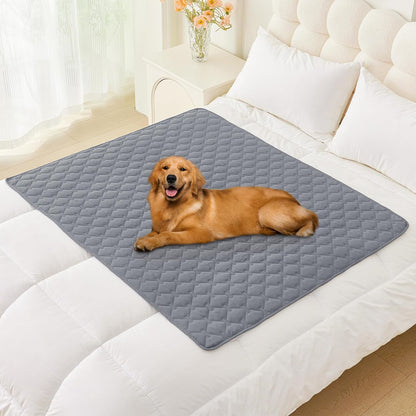 Smiry Waterproof Dog Bed Cover Blanket 30x70, Soft Reversible Pet Blanket, Washable Leakproof Cats Dogs Couch Cover for Sofa, Couch, Furniture, Grey/Dark Grey