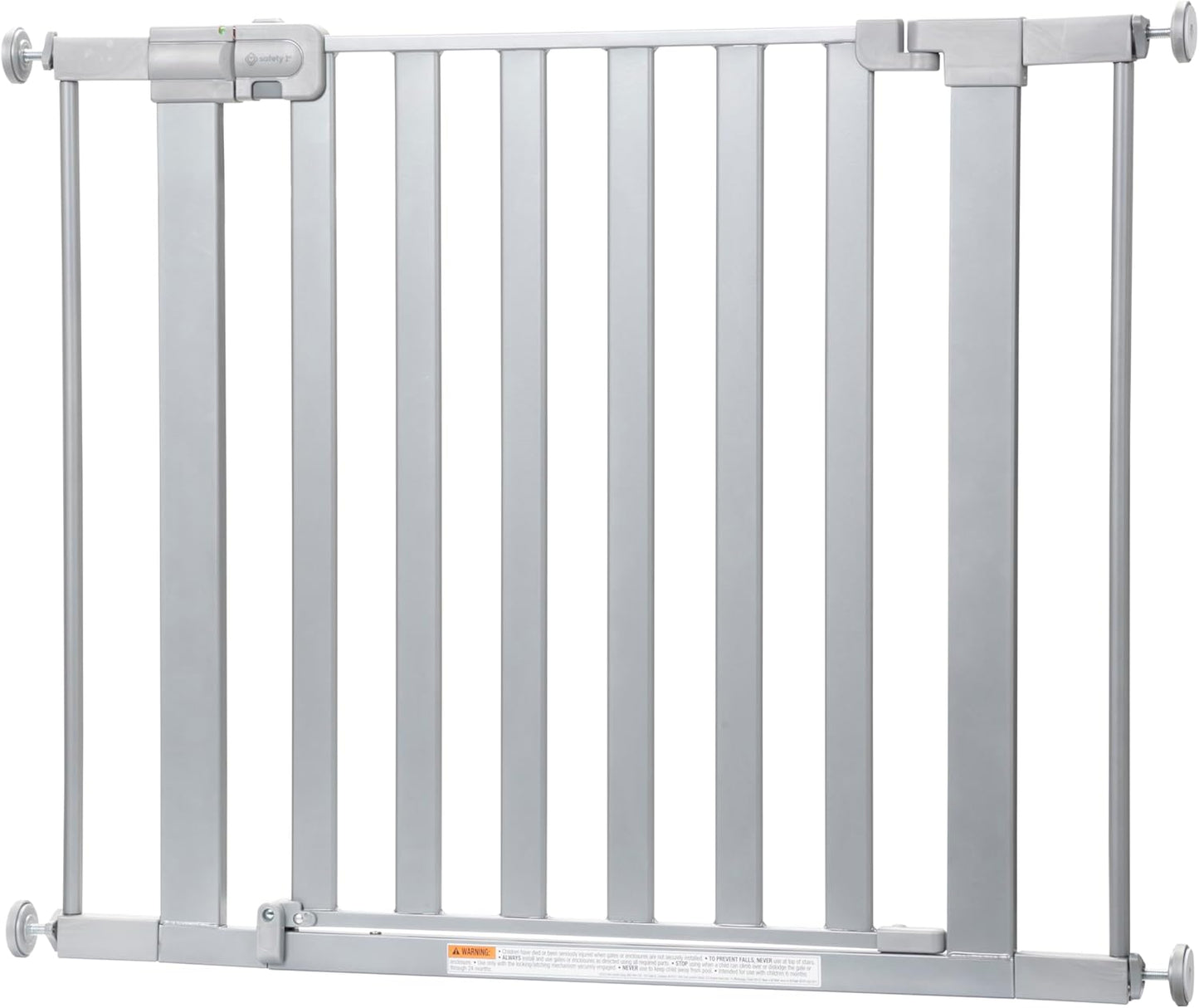 Safety 1st Easy Install Walk Thru Baby Gate for Doorway With Door, Dog Gates, Fits 29"-38", Easy Install 28" Tall, White