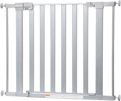 Safety 1st Easy Install Walk Thru Baby Gate for Doorway With Door, Dog Gates, Fits 29"-38", Easy Install 28" Tall, White