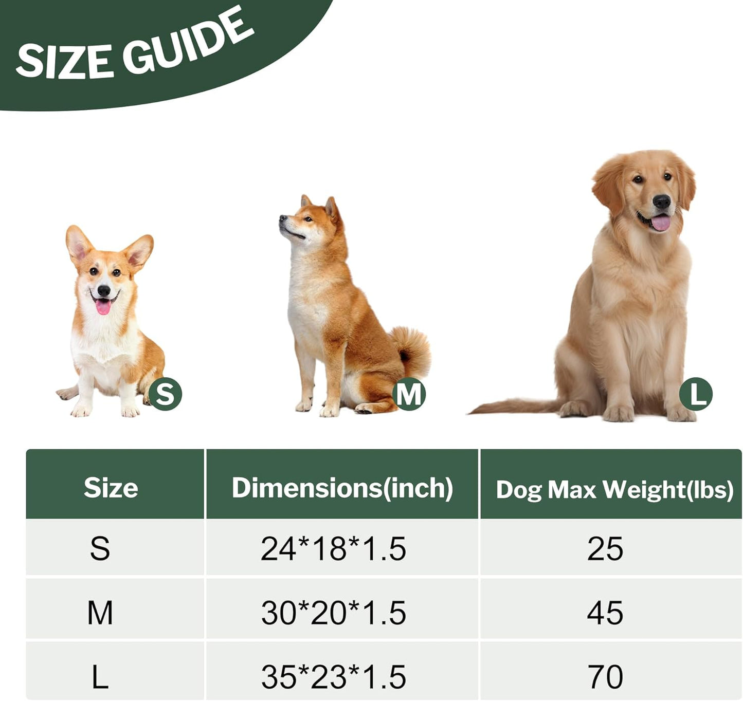 Dog Bed Mat – Soft & Comfortable Dog Kennel Pad for Crate – Durable Crate Bed & Mat for Dogs & Cats – Ideal for Crate, Kennel, and Home Use
